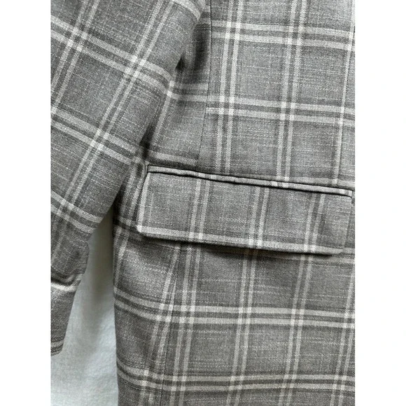 Shaquille Oneal Mens XLG Plaid Blazer Jacket Sport Coat Suit Separate Tan Gray - Picture 3 of 10